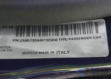 2019 Maserati Ghibli z USA, uszkodzony, nr VIN ZAM57XSA4K1325856